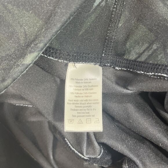 Alo Women's Small Green Geometric Capris Yoga Leggings - Picture 6 of 7